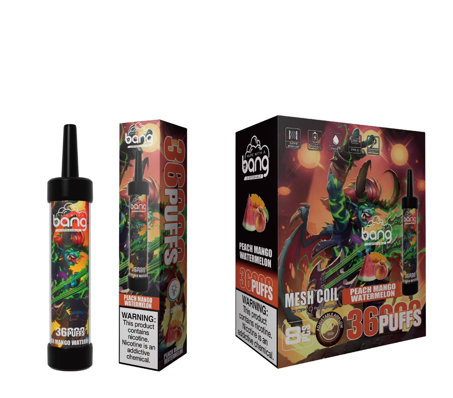 Bang 36000 Puffs Disposable Vape 850mah 12 Flavors