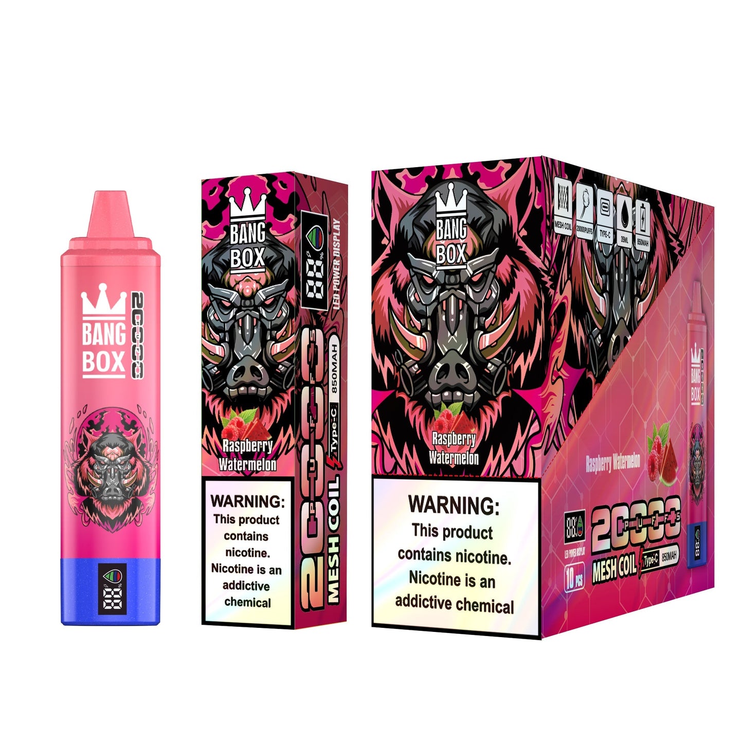 BANGBOX 20000 Puffs Disposable Vape Wholesale-850mAh Battery, 35ml E-liquid, Multiple Nicotine 12 Flavors