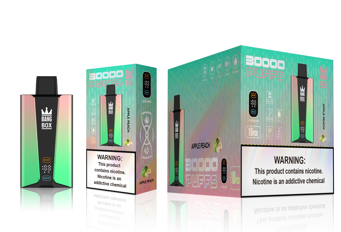 BANGBOX 30000 Puffs Disposable Vape Wholesale-850mAh Battery, 40ml E-liquid, Multiple Nicotine 12 Flavors