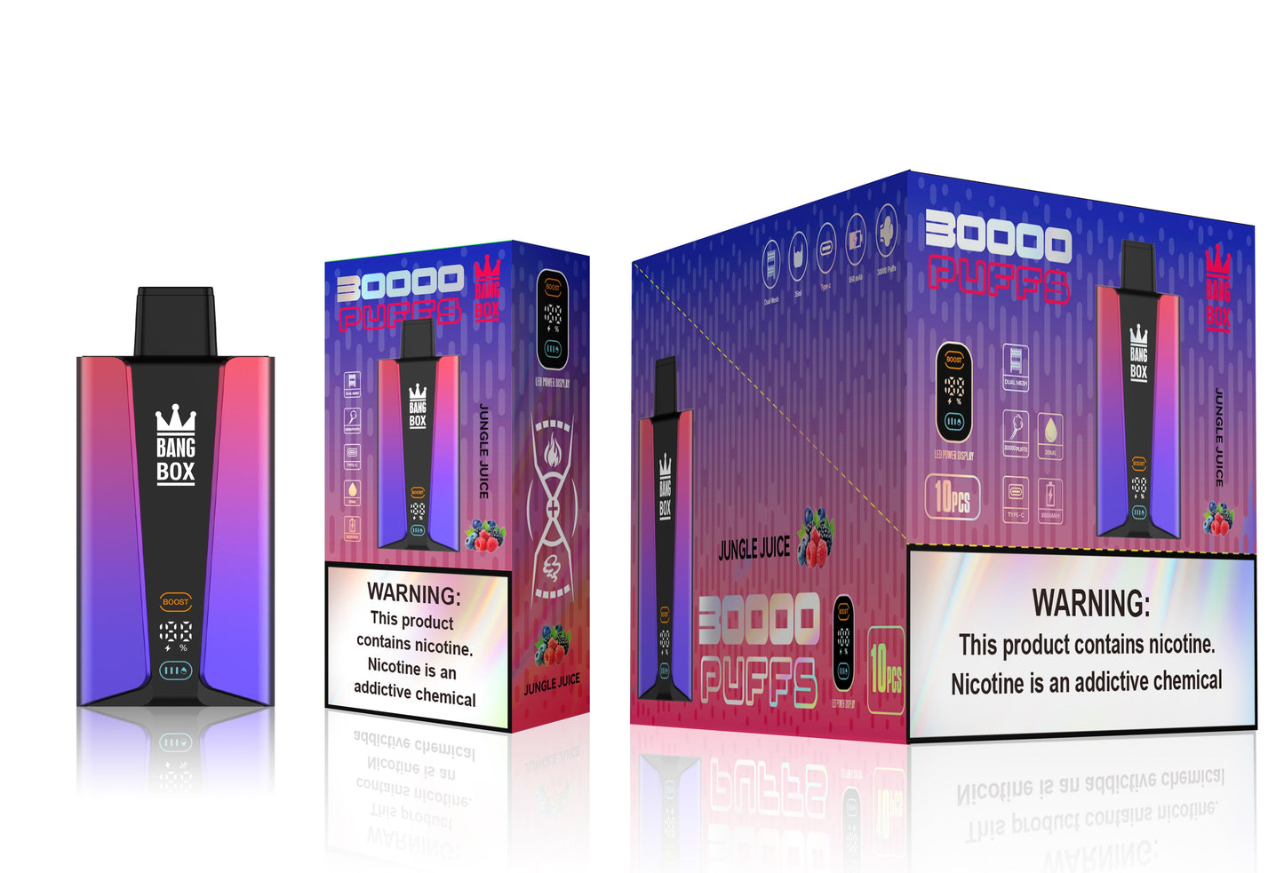 BANGBOX 30000 Puffs Disposable Vape Wholesale-850mAh Battery, 40ml E-liquid, Multiple Nicotine 12 Flavors