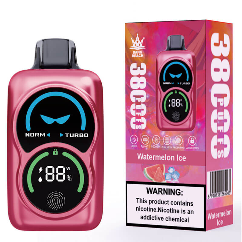 Bang Beach 38000 Puffs Vape - 38ml 850mAh E-liquid, 0%-5% Nicotine, 12 Flavors