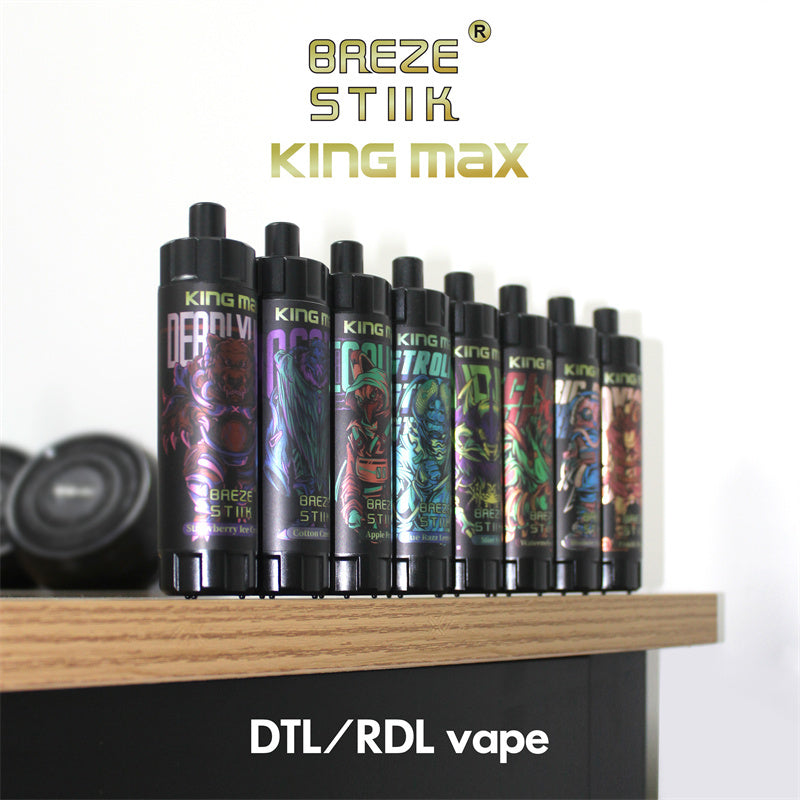 Breze Stiik Kingmax 10000 Puffs Disposable Vape – Mesh Coil, Adjustable Airflow