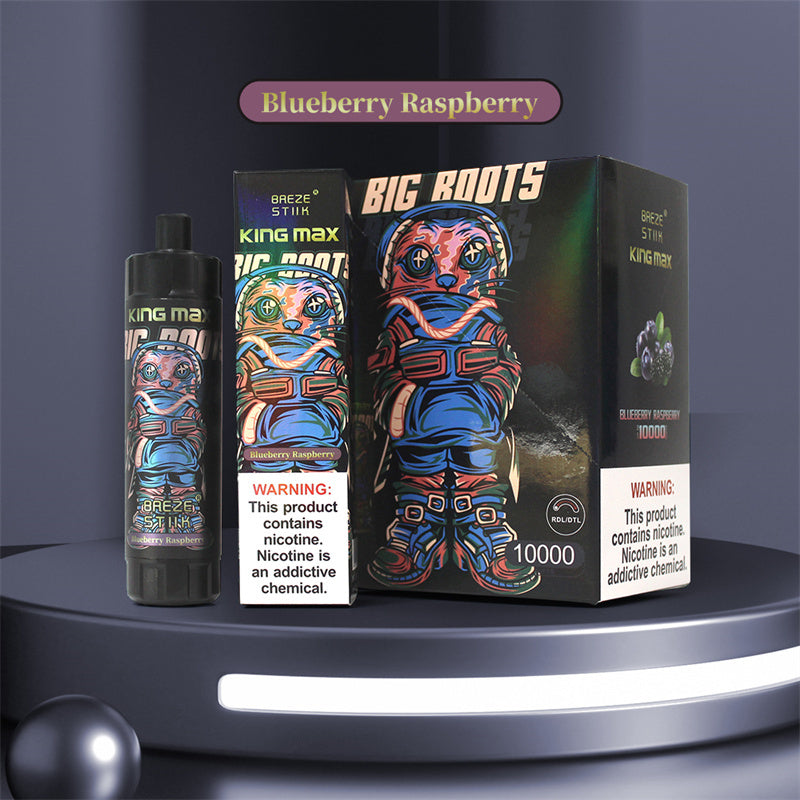 Breze Kingmax 10K Puffs | Sub-Ohm DTL | 20ml 0-5% Nic | 12 Flavors