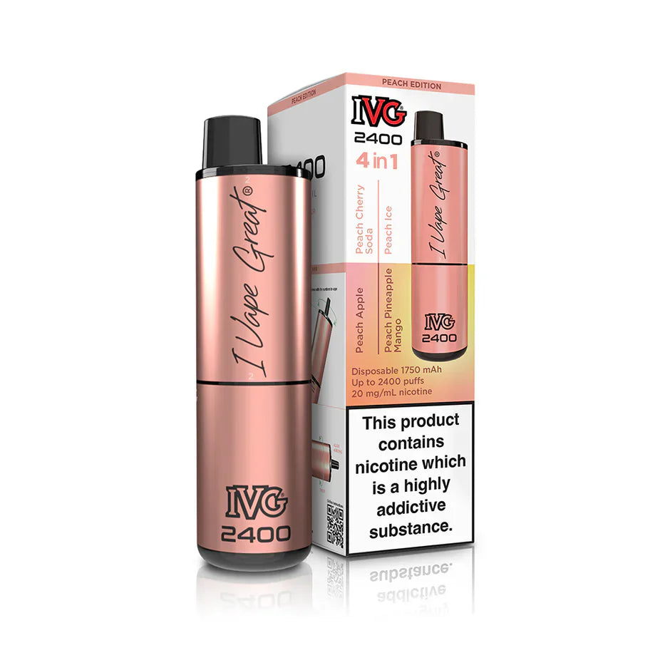 IVG 2400  MULTI FLAVOUR EDITION Disposable Vape lodging 4 x 2ml units 20 mg TPD