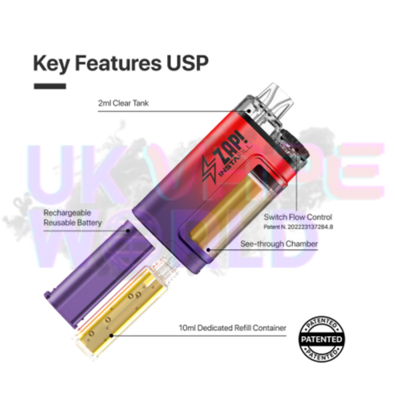 Zap Instafill Bar 3500 Puff Coffee Tobacco