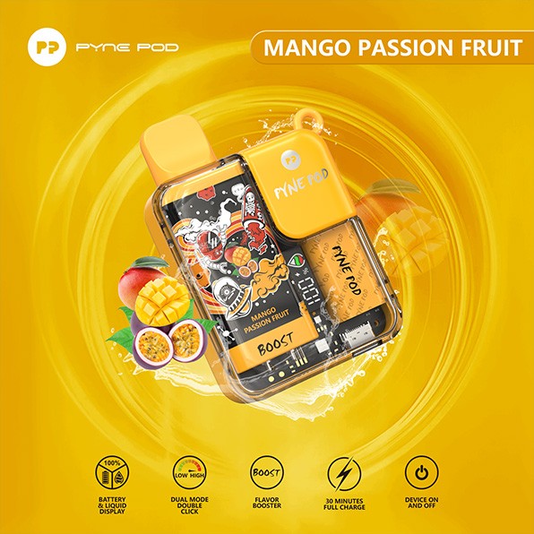 Pynepod 8500 Puffs Disposable Vape 16 Flavors  20mg Nico 2ML Battery Display 550mAh battery