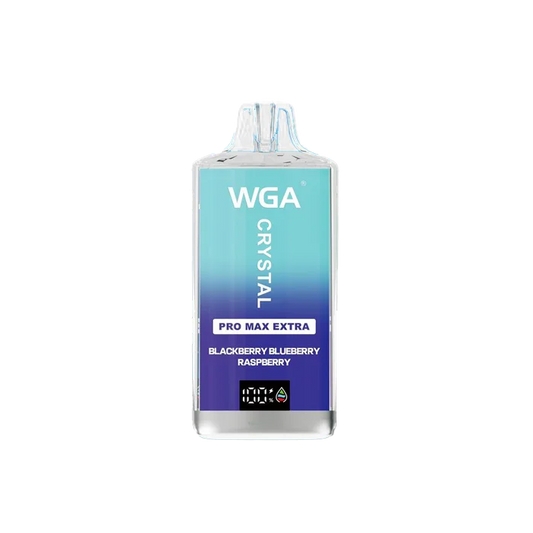 WGA Crystal Pro Max Extra 15000 Puffs Disposable Vape-650mAh Battery, Multiple Nicotine 11 Flavors