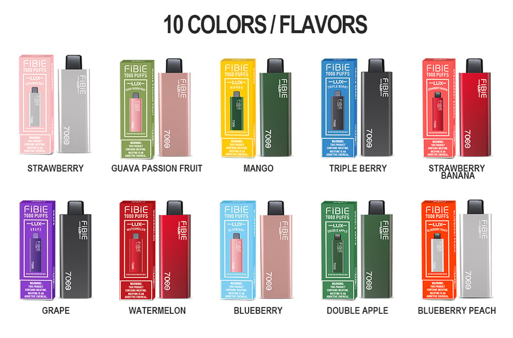 DOUBLE-APPLE -FIBIE 7000 Puffs Disposable Vapor Wands(7000 PUFFS)