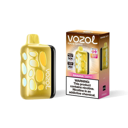 VOZOL Rave  50,000 puffs Disposable Vape Kit 5% Nicotine  1000mAh Battery 7 Flavors