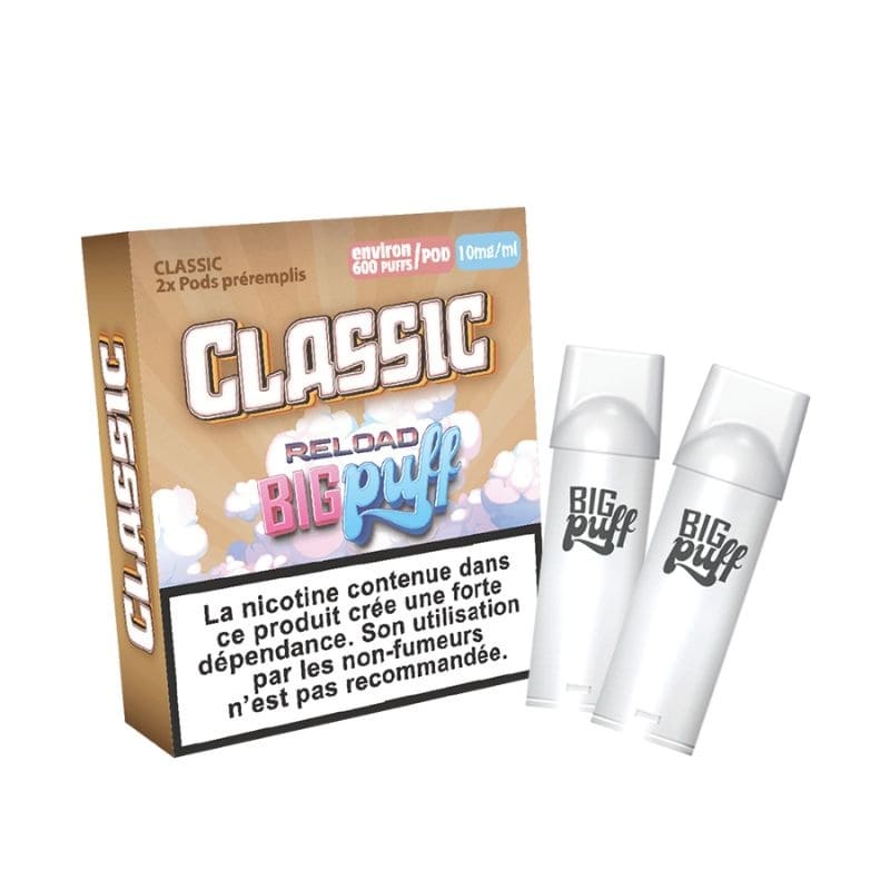 BIG PUFF Reload - Pack de 2 Cartouches 2 ml 600 Puffs