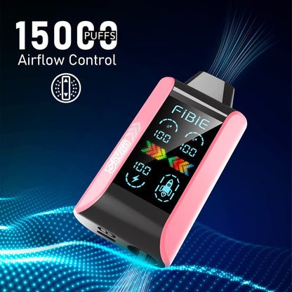 PINEAPPLE ICE & LEMON BERRY -FIBIE 15000 PUFFS Dual Flavors Disposable Vapor Wands(15000 PUFFS)