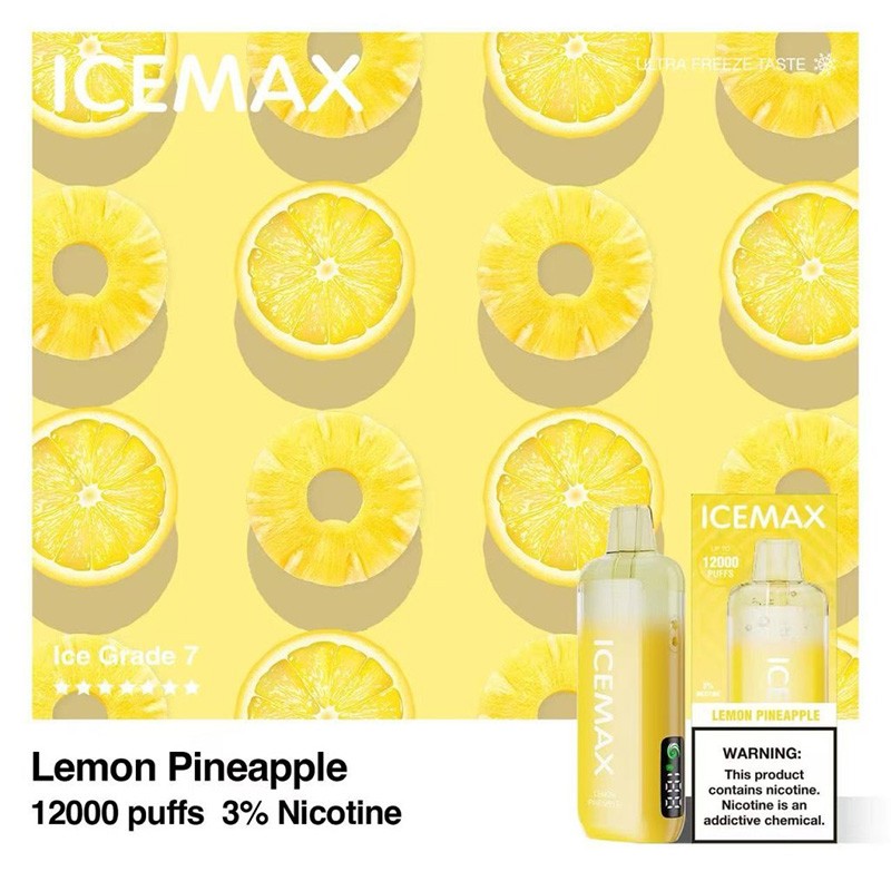 Ice Max 12000 Puffs 12K Disposable Vape 10ml 3%   High in ice and low in sweetness, with consistent quality