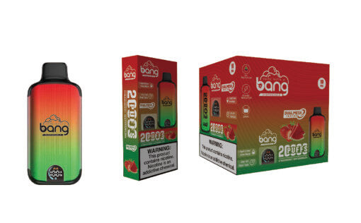 Bang 20000 Puffs LED Display Disposable Vape Bang King Double Crystal 20000 Puffs Vape 20K Disposable Vape Pen E Cigarette Prefilled-650mAh Battery, 25ml E-liquid, Multiple Nicotine 12 Flavors
