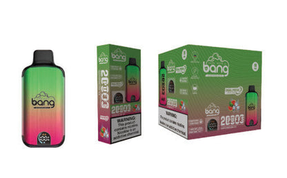Bang 20000 Puffs LED Display Disposable Vape Bang King Double Crystal 20000 Puffs Vape 20K Disposable Vape Pen E Cigarette Prefilled-650mAh Battery, 25ml E-liquid, Multiple Nicotine 12 Flavors